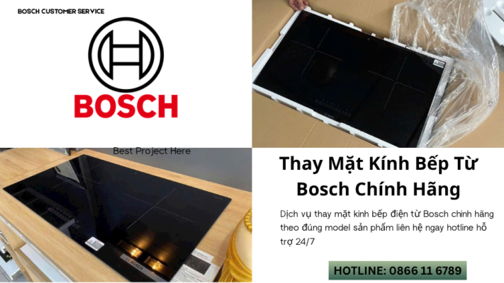 Địa chỉ thay mặt kính bếp từ Bosch tại nhà